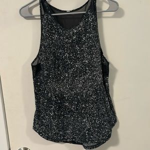 Lululemon Black speckled tank top